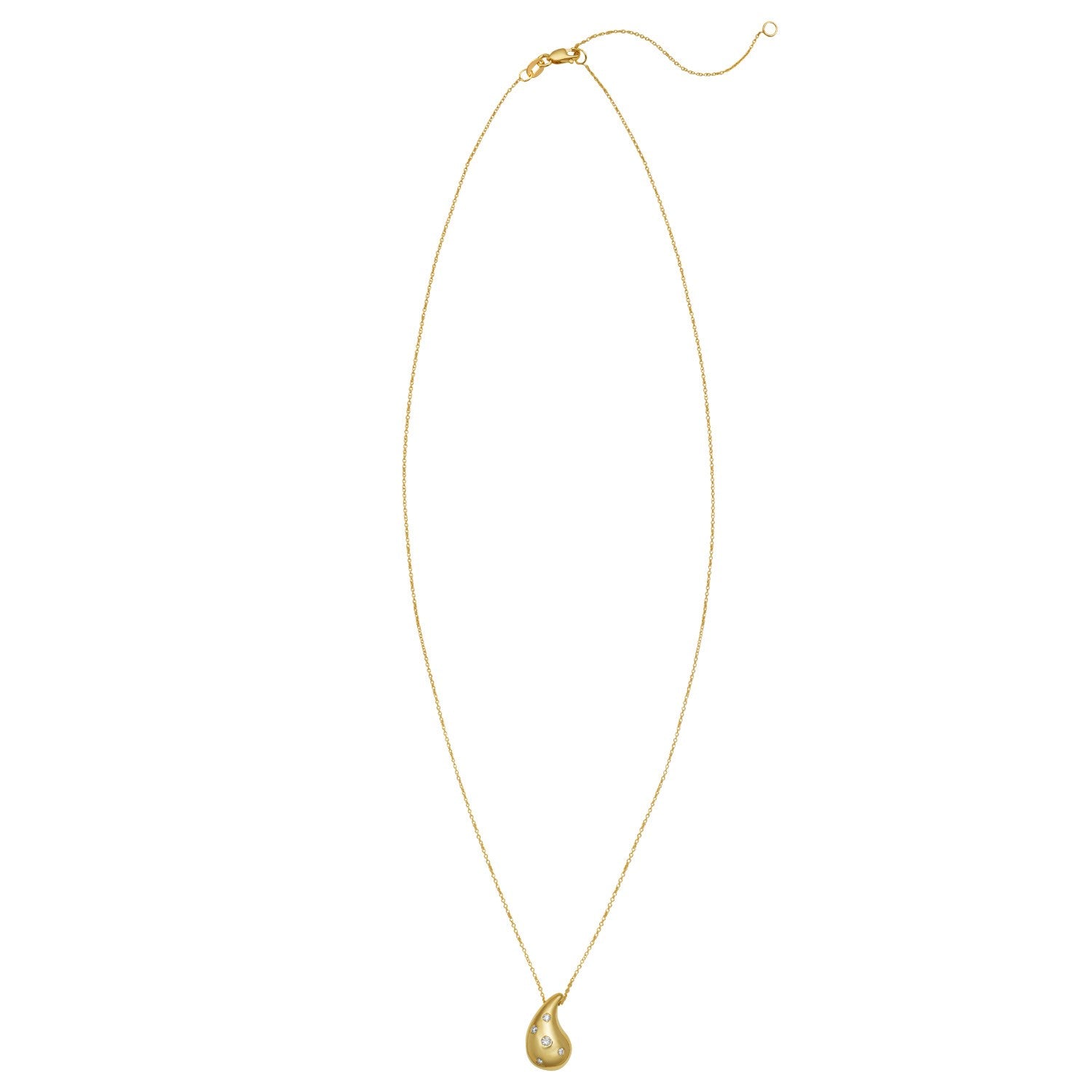 Stylish 14K Yellow Gold Paperclip Chain Necklace